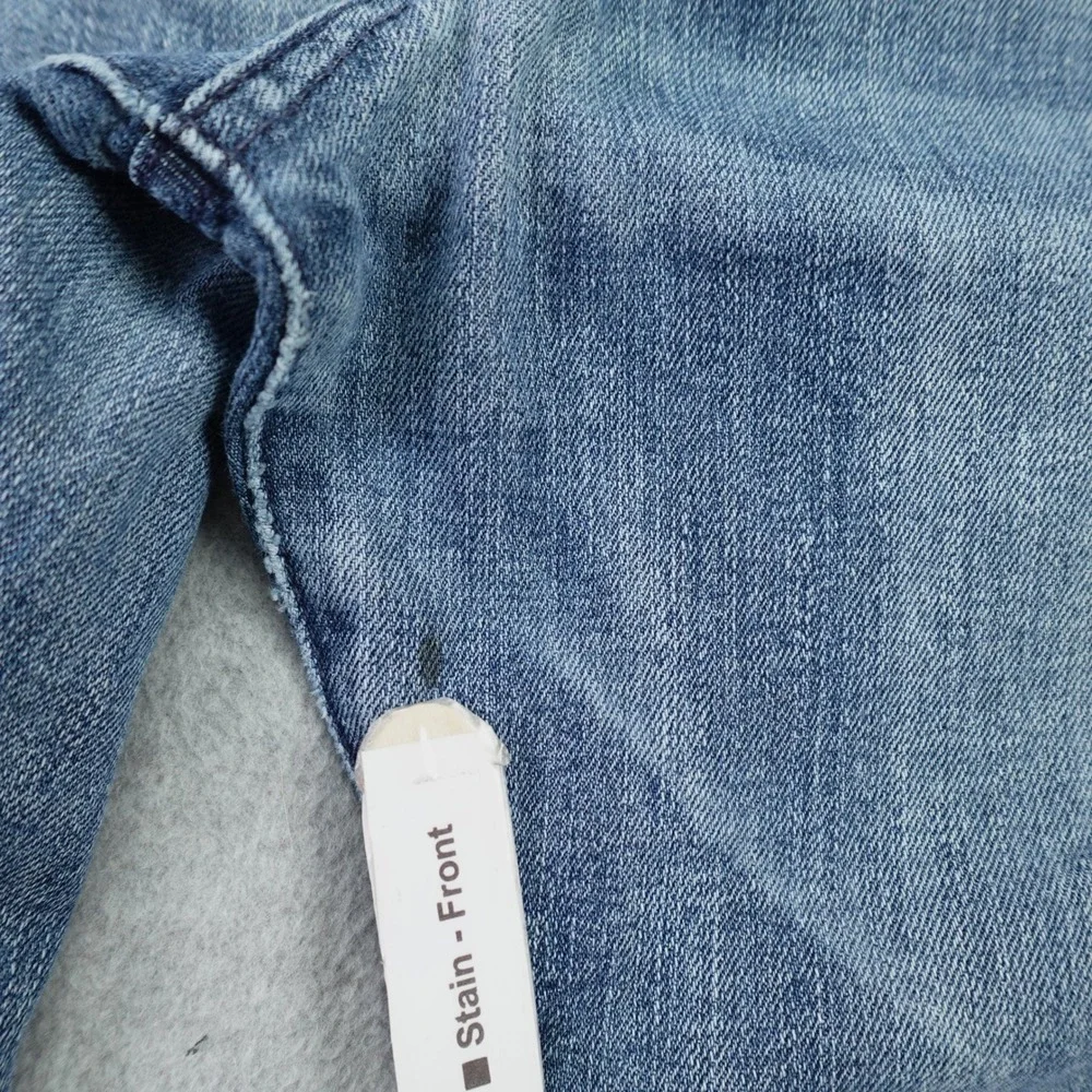 7 For All Mankind Jeans Mens 33 Blue Standard Straight Leg Button Fly Denim